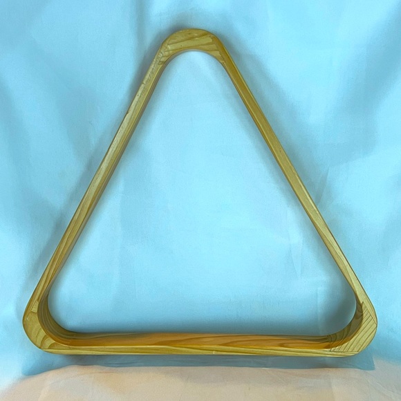 Solid Wood Billiard Ball Rack Set of Two. 8-Ball Triangle & 9-Ball Diamond Racks - Picture 10 of 11